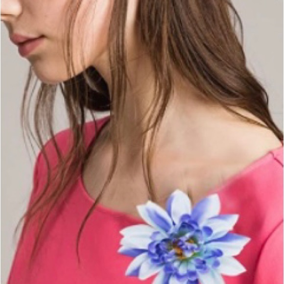 New! Set of 2 Purple Flower Clip (Hair-Hat) Extra Large 6 inches - Picture 10 of 12